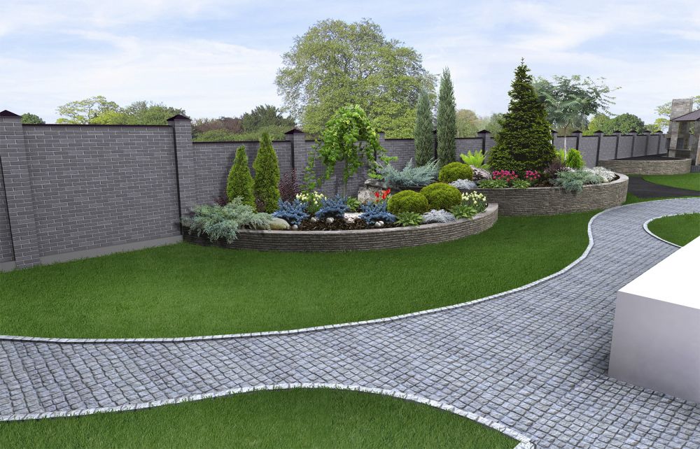 Flower Bed Border Installation